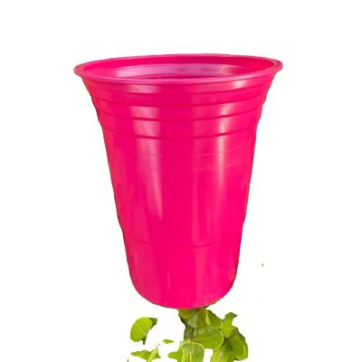 China Factory Wholesale Disposable Eco Friendly Food Grade PP Plastic Drinking Tumbler 16 Ounce Color Plastic Beer Cups Single Disposable Plastic Juice Cups for sale