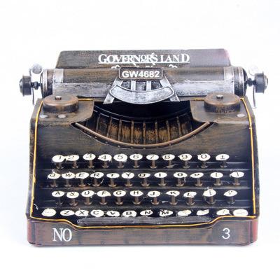 China Europe antique metal studio decoration photographic craft makers iron typewriter model for sale