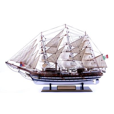 China Wooden model PTW011 Europe length 110cm high quality souvenir boat decorative model for sale