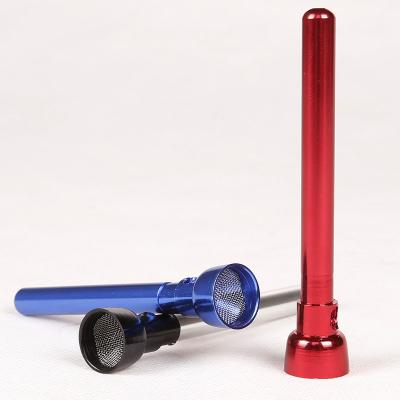 China High quality portable creative metal courage newcomer aluminum alloy flashlight form smoking pipe for sale