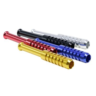 China New 81mm ss9119 aluminum alloy metal minimalist multicolor smoking pipe wholesale for sale