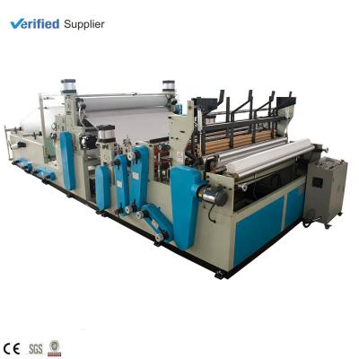 China Paper Industry Automatic Kitchen Towel Making Machine Paper Roll Rewinding Machine for sale