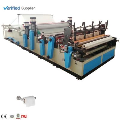 China 1200mm Automatic Perforated Small Rewind Toilet Paper Machine Equipment for sale