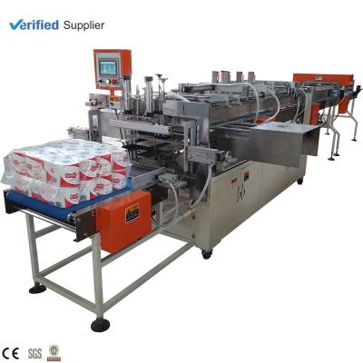 China Factory Semi-automatic double-layer multi-roll toilet paper roll packing machine for sale