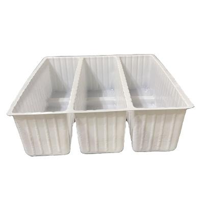 China Disposable Cake Cookies Containers PS Blister Snack Packing Box 12pcs Egg Roll Gift Box PS Packing Box Disposable Cake for sale