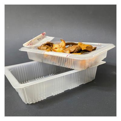 China Disposable manufacturer well prepared nature color pp box food container packaging box pp food box plastic for sale