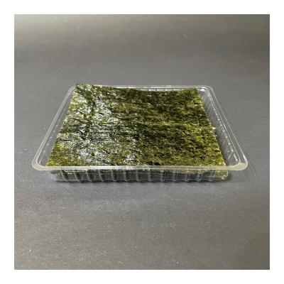 China Small Plastic Disposable PET Box Blister Box Clear Packaging Clear Container For Roasted Seaweed for sale