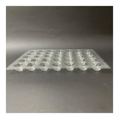 China Wholesale Disposable Manufacturers Food Packaging Vacuum Forming 35pcs Blister Mochi Storage Case PVC Blister Packing for sale