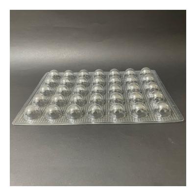 China Wholesale Disposable Manufacturers Food Packaging Vacuum Forming 35pcs Blister Mochi Storage Case PVC Blister Tray for sale