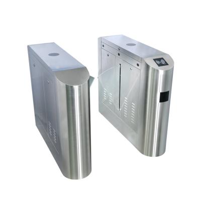 China Professional stee 304 stainless new qr code turnstile gate OEM logo sliding turnstile security swing barrier gate for public lobby for sale