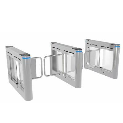 China 2020 High Speed ​​Stainless Steel Office Building Lane Turnstile With Face Recognition Temperature Sensing Automatic Turnstiles Gate for sale