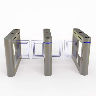 China SUS 304 stainless steel manufacturer lane turnstile gate rfid double swing gate security rfid chinese retail turnstile gate for sale