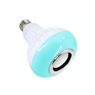 China Smart Home RGB Music Light Bulb With Music Remote Control Colorful Lamp Speaker Remote Control Lamp for sale