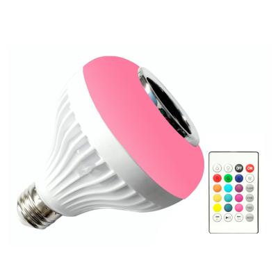 China Home Music Smart Light Bulb With Remote Control Smart Speaker LED App RGBW Colorful Remote Control Bulb for sale