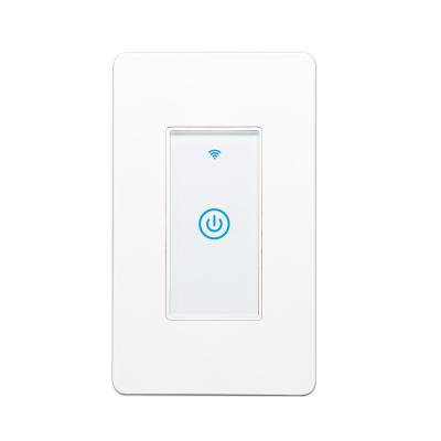 China Smart WiFi Switch Us 1 Way Touch Wall Switch Dual Face Coverage Supports Alexa DS123-2s for sale