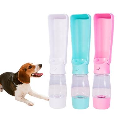 China Non-automatic Foldable Pet Travel Drinks Feeder Portable Water Bottle For Dogs BPA Free Food Travel Pet Drinking Bottle for sale