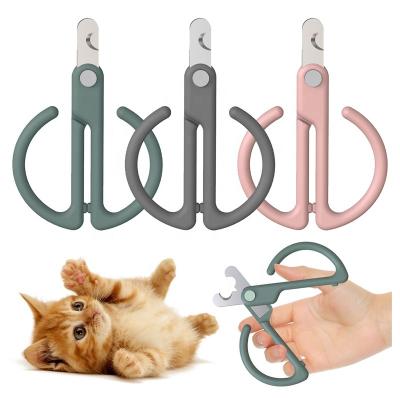 China Wholesale Viable Nail Safety Painless Scissors Professional Pet Safety Trimmers Cutter Pet Cat Claw For Thick Nails for sale