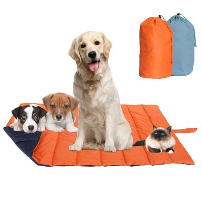 China Large Size Washable Waterproof Breathable Outdoor Dog Bed Travel Pet Portable Camping Mat for sale