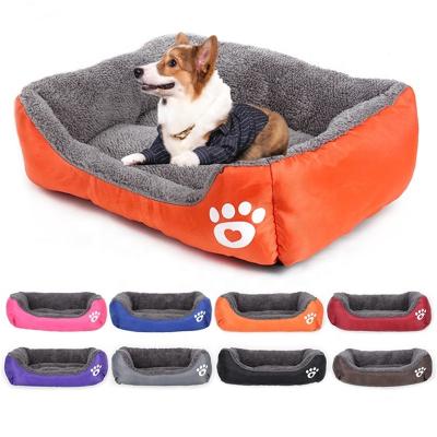 China Large Dog Cat Bed Soft Pet Bed Dog Sofa Waterproof Anti-Slip Waterproof Bottom Pet Beds for sale