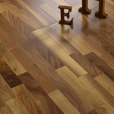 China 100% Real Modern High Quality Walnut Hardwood Flooring American Black Walnut Solid Flooring for sale