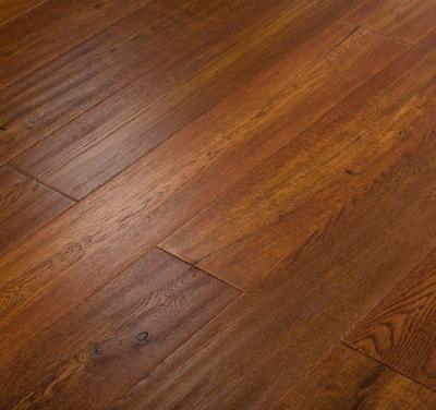 China Cherry Wooden Hardwood Oak Flooring Modern Red UV Finish Solid Wood Flooring for sale