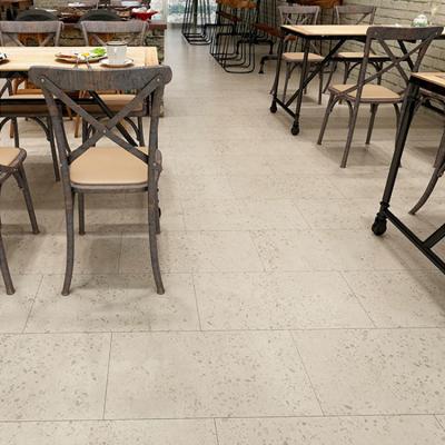 China RECYCLABLE spc vinyl 100% pvc vinyl flooring luxury stone plastic composite flooring for sale