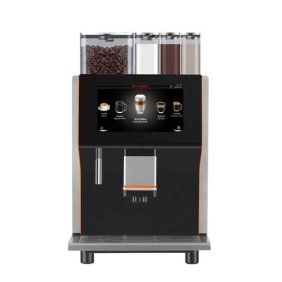 China Dr.Coffee coffee machine new arrival coffee mall 10.1 inch touch screen commercial coffee machine with 3 powder hoppers for sale