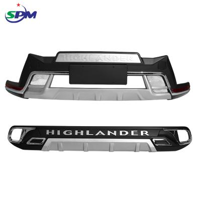 China ABS SPM factory direct front rear bumper guard guard for toyota HIGHLANDER 2015-2017 for sale