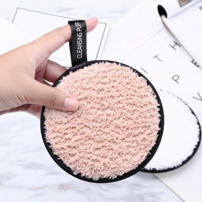 China Eco-Friendly Reusable Microfiber Makeup Remover Facial Sponge Private Label Bamboo Bamboo Pads for sale