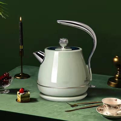 China 360 Degree Hotel Rotation Low Guest Room Coffee Tea Milk 1.8L Electric Kettle 304SS Safety OEM Customized Cordless Hidden Heating Element 360 Kettle for sale