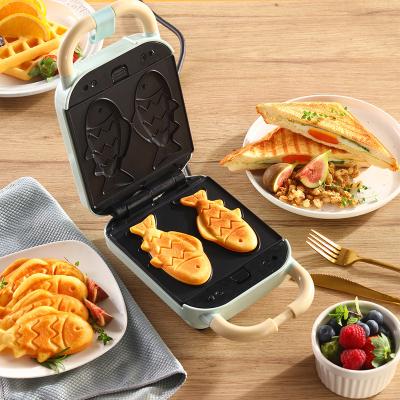 China 650W Hotel Animal Shaped Multifunctional Flat Waffle And Sandwich Maker for sale