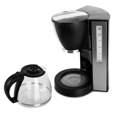 China Danual Large Capacity Stainless Steel Easy Drip Coffee Maker with 1.25L Capacity for sale