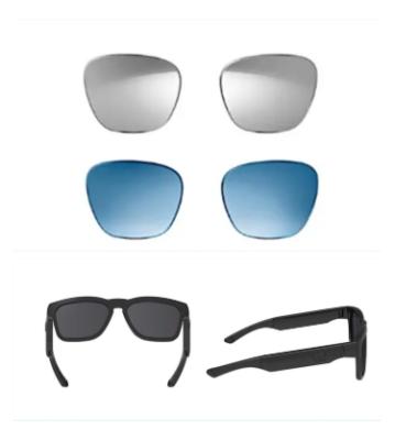 China User-Friendly Controls Farmes Audio Sunglasses, Open Ear Headphones Music and Hands-Free Claiming, Men's and Women's, Polarized Glass Lenses for sale