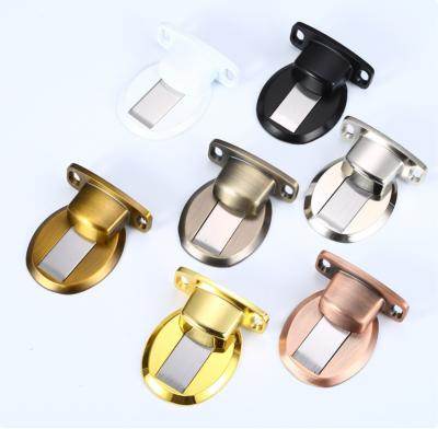 China Durable Strong Suction Hook Stainless Steel Door Anti-collision Invisible Anti-collision Magnetic Stopper for sale