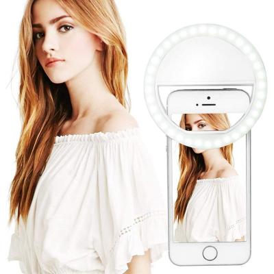 China Portable Mini Portable Selfie Ring Light Micro Rechargeable Lights Mobile Phone/Protection/Laptop Camera Cell Phone Rings for sale