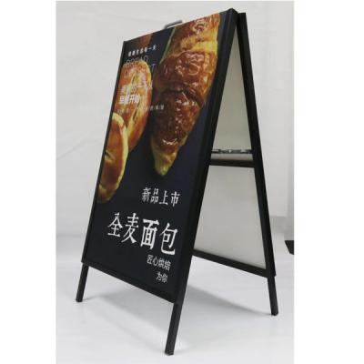 China Hotel Double Side A Frame White Panel Poster Stand for sale