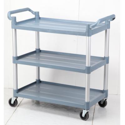 China Sustainable Plastic Food Serving Cart Restaurant Cart Kitchen Storage Serving Cart for sale