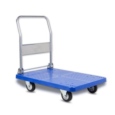 China Plastic Foldable Platform Trolley Hand Cart for sale