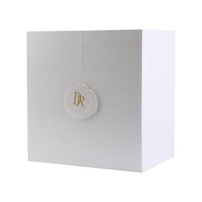 China Hot Selling Reused Materials Ring Gift Boxes Customized Paper Ring Box Double Door Open Ring Box for Proposal Anniversary for sale