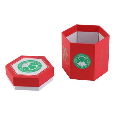 China Recycled Materials Wholesale Hexagon Cardboard Cookie Paper Packaging Cookie Boxes Low Price Food Packaging Box Hexagon Candy Box for sale