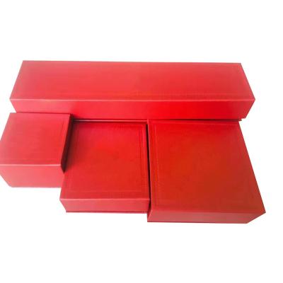 China Custom Elelgent Logo Red Recycled Kraft Gift Boxes Jewelry Boxes Factories Jewelry Boxes For Jewelry for sale