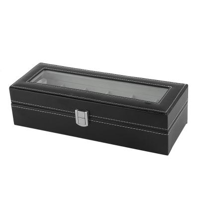 China Wholesale Luxury Luxury Watch Display Box PU Leather Watch Display Box 6 Slot Luxury Watch Box for sale