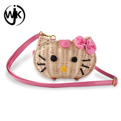 China China Factory Durable and Superior Straw Bag Summer Beach Straw Handmade Straw Bags Cross - Body Rattan Bag Good Quality Straw for sale