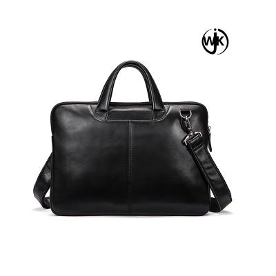 China Guangzhou Factory Durable And Superior Leather Bags Simple Black Color Men Bag Handmade Men's Leather Briefcase for sale