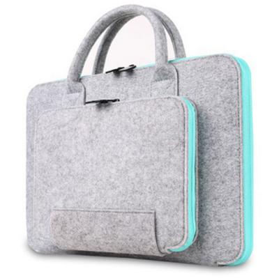 China Good durable and superior China factory price felt custom gray cheap felt bag tote bags price felt laptop handbag for sale