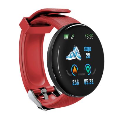 China Hot Selling Amazon Watch Touch Screen Silica Gel Band Blood Pressure Wristband Sport Fitness D18 Smartwatch Free Sample Smart Watch for sale