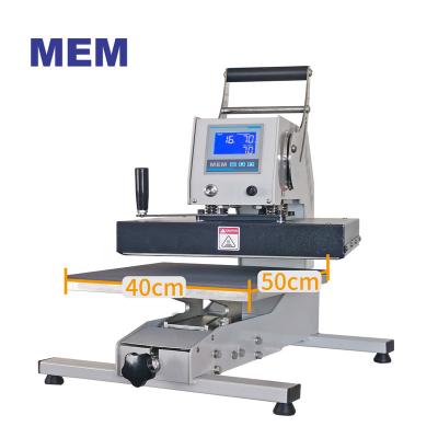 China Hotels BELLY 4050 Automatic Open Swing Away Heat Press Children Clothing Garment Heat Transfer Machine for sale