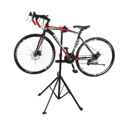 China Steel Professional Adjustable Fold Aluminium Bicycle Repair Rack Bike Repair Stand for road bike for sale