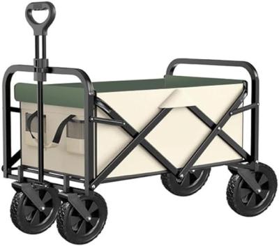 China Easy Folding Outdoor Garden Portable Collapsible Utility Wagon Heavy Duty Folding Hand Cart with Beach Wheels for sale