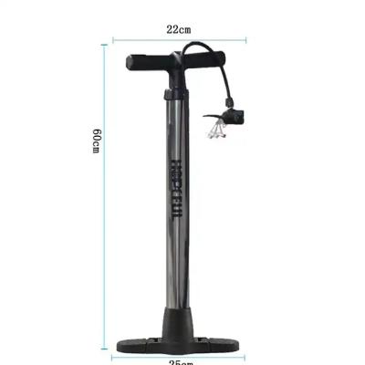 China Aluminum/Alloy 160 PSI Bicycle Floor Pump MTB Presta Schrader Track Bike Pump Portable Air Center Floor Bike Pump for sale